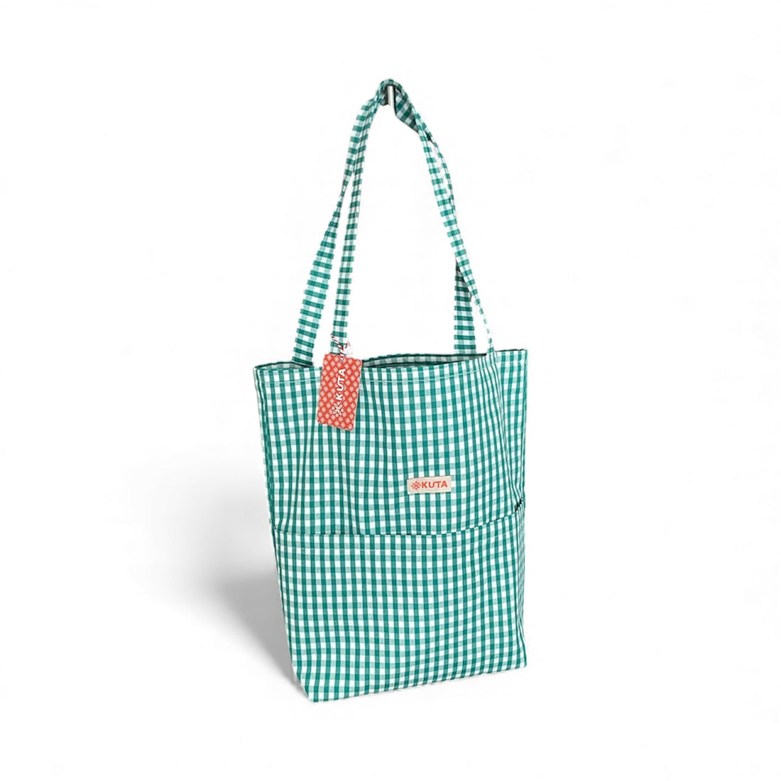 Checked Cotton Tote Bag
Sold separately
Size: 15 × 17 inches (height)